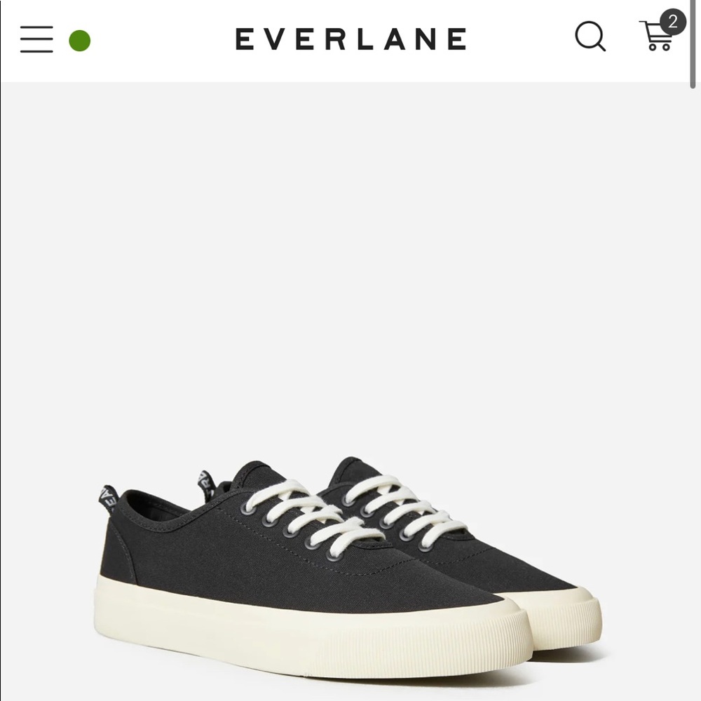 Everlane platform sneakers, size 8